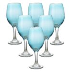 Set X6 Copas Agua Caliz Azul 420 Ml
