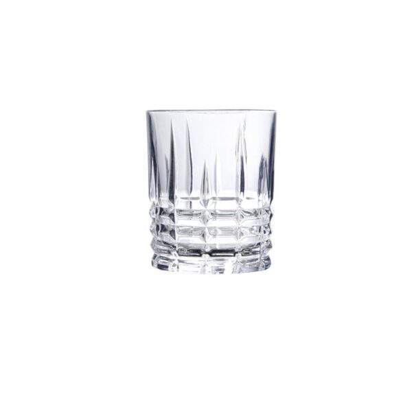 Set X 6 Vaso Bajo Labrado Transp 315Ml