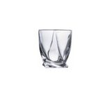 Set X 6 Vaso Bajo Liso Curvo Transp 255Ml