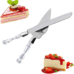 Set Cuchillo Y Espátula Con Mango Transparente