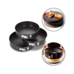 Set De 3 Moldes Para Repostería Desmontable Redondo