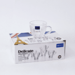 Set 6 Tazas De Vidrio Estilo Francés