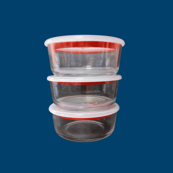 Set De 3 Taper De Vidrio