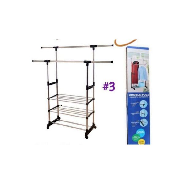 Parante/Colgador Doble C/ Zapatero 3 Niveles