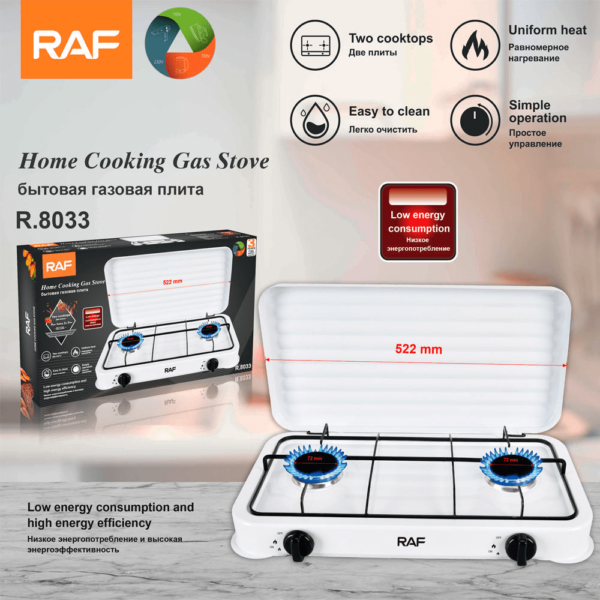 Cocina De 2 Hornillas A Gas Raf R.8033