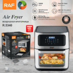 Freidora De Aire C/ Asador Giratorio Y Rueda Giratoriar5340 14L Raf 1800W