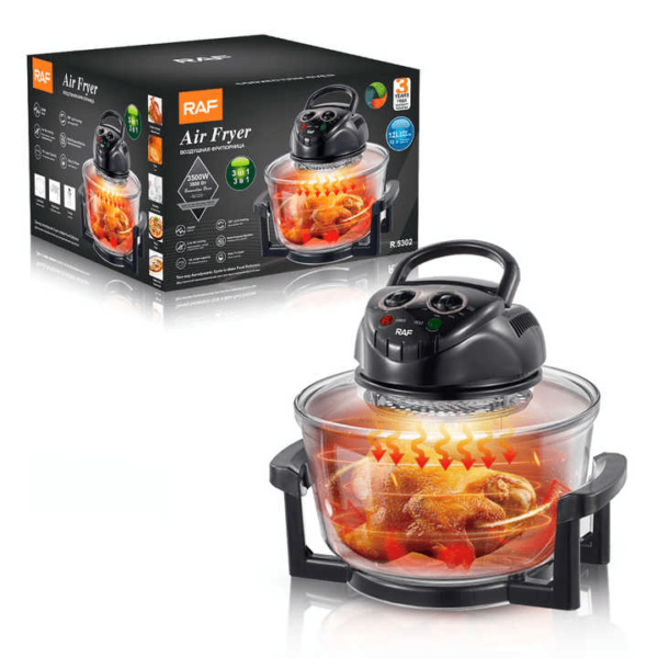 Freidora De Aire 12 Litros Horno 3 En 1 Raf R.5302